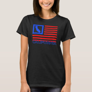 Patriottische California Republiek Amerikaanse vla T-shirt