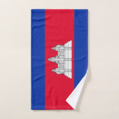 Patriottische Cambodjaanse vlag Bad Handdoek (Handdoek)