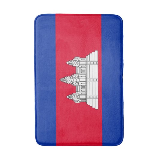 Patriottische Cambodjaanse vlag Badmat (Voorkant Verticaal)
