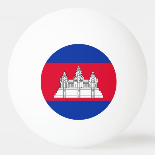 Patriottische Cambodjaanse vlag Pingpongballen (Achterkant)