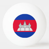 Patriottische Cambodjaanse vlag Pingpongballen (Voorkant)