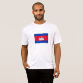 Patriottische Cambodjaanse vlag T-shirt (Voorkant volledig)