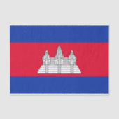 Patriottische Cambodjaanse vlag Tissuepapier (Voorkant)