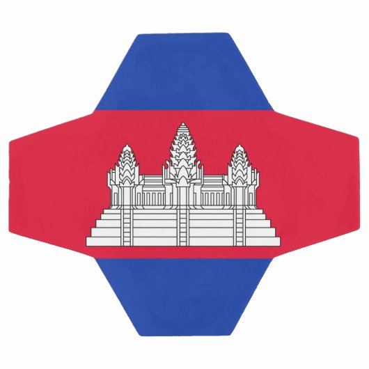 Patriottische Cambodjaanse vlag Voetbal (Enkel)