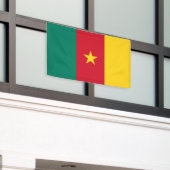 Patriottische Cameroense Vlag Banner (Buitenkant Gebouw)