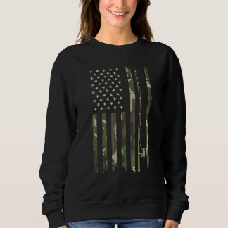 Patriottische Camo Amerikaanse vlag met Gevist sta Trui