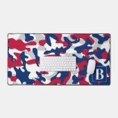 Patriottische Camo gepersonaliseerde Monogram Camo Bureaumat (Keyboard & Muis)