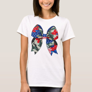 Patriottische Camouflage Boog Design - Sterren en T-shirt