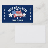 Patriottische Campagne Sjabloon Visitekaartje (Voorkant / Achterkant)