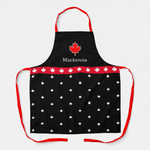 Patriottische Canadese Chef Red en White Maple Lea Schort