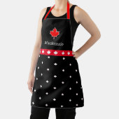 Patriottische Canadese Chef Red en White Maple Lea Schort (Insitu)