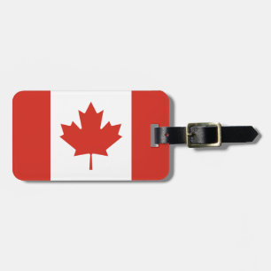 Patriottische Canadese vlag Bagagelabel