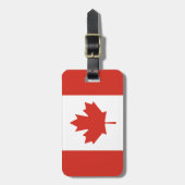 Patriottische Canadese vlag Bagagelabel (Voorkant verticaal)
