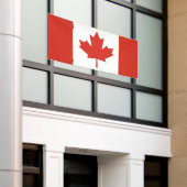 Patriottische Canadese Vlag Banner (Buitenkant Gebouw)