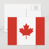 Patriottische Canadese vlag Briefkaart (Voorkant / Achterkant)