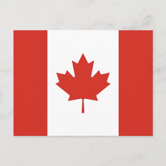 Patriottische Canadese vlag Briefkaart (Voorkant)