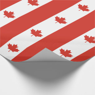 Patriottische Canadese vlag Cadeaupapier