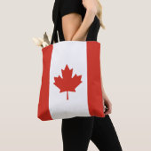 Patriottische Canadese vlag Draagtas (Dichtbij)