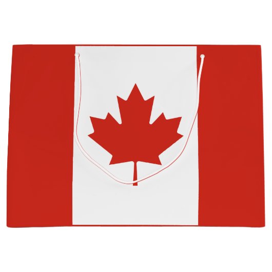 Patriottische Canadese vlag Groot Cadeauzakje (Voorkant)