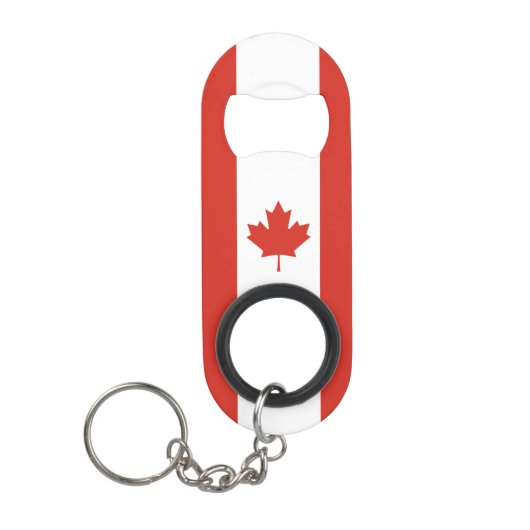 Patriottische Canadese vlag Mini Flessenopener (Voorkant)