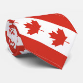 Patriottische Canadese Vlag Nekband Stropdas (Opgerold)