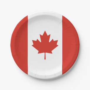 Patriottische Canadese vlag Papieren Bordje