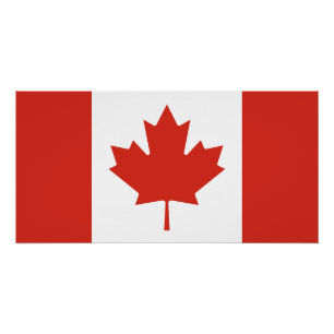 Patriottische Canadese vlag Perfect Poster