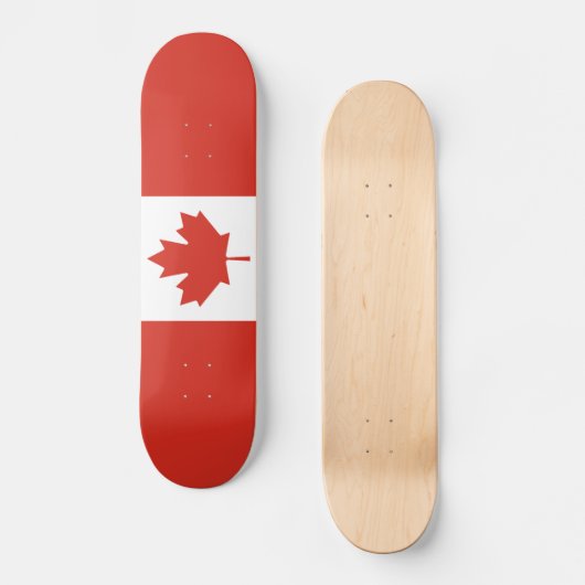 Patriottische Canadese vlag Skateboard (Voorkant)