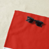 Patriottische Canadese vlag Strandlaken (In situ)