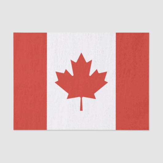 Patriottische Canadese vlag Tissuepapier (Voorkant)