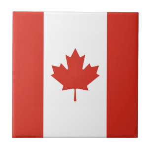 Patriottische Canadese Vlagtegel Tegeltje