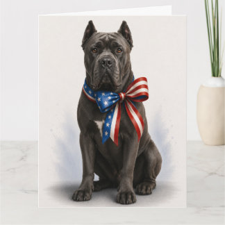 Patriottische Cane Corso wenskaart Kaart