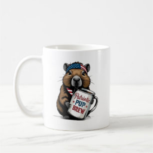Patriottische Capybara Koffiemok