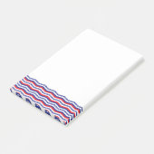 Patriottische Chevron Border Post-It Notes (Schuin)