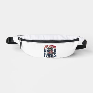 Patriottische Chihuahua Vrijheid Vintage Hond Shir Heuptasje
