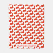 Patriottische CHINA FLAG  scripts WHITE Fleece Deken (Voorkant)