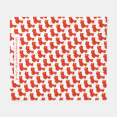 Patriottische CHINA FLAG  scripts WHITE Fleece Deken (Voorkant (Horizontaal))