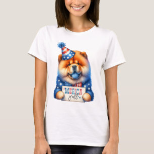 Patriottische Chow 'Merica Y'all T-shirt