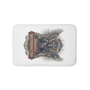 Patriottische Chrome Reaper Donkere Patriot Skelet Badmat