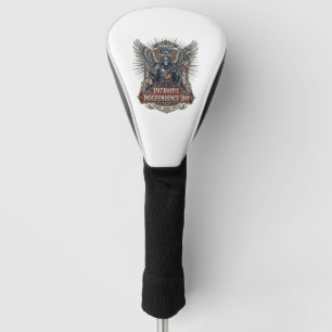 Patriottische Chrome Reaper Donkere Patriot Skelet Golfheadcover