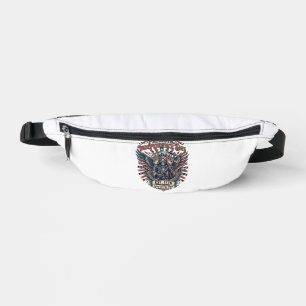 Patriottische Chrome Reaper Donkere Patriot Skelet Heuptasje