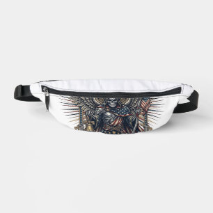 Patriottische Chrome Reaper Donkere Patriot Skelet Heuptasje