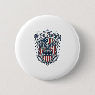 Patriottische City Pride Serie Vector Graphic T-sh Ronde Button 5,7 Cm