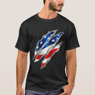 Patriottische Clawmarks T-Shirt