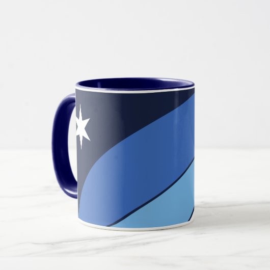 Patriottische Combo Mok met vlag van Columbia, SC (Voorkant links)