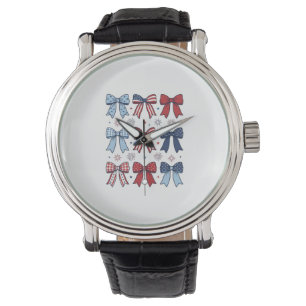 Patriottische Coquette Strikken Vintage Vector Ont Horloge