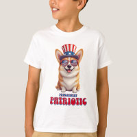 Patriottische Corgi - Pawsitief Patriottisch