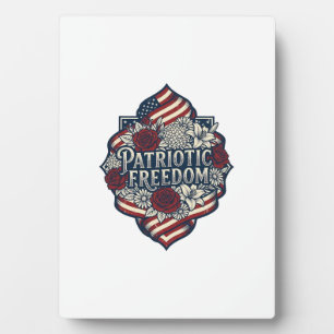 Patriottische Cottage Tuin Vector Grafische T-shir Fotoplaat