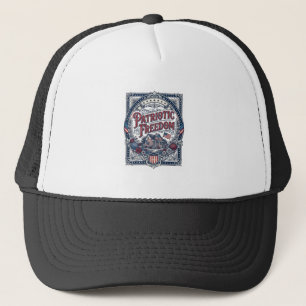 Patriottische Cottage Tuin Vector Grafische T-shir Trucker Pet