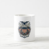 Patriottische Cottagecore Amerika Vector Grafische Koffiemok (Center)